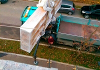 PIPAL-Transporte: Unser Kran im Einsatz - 3 • Bruck an der Leitha, Niederösterreich